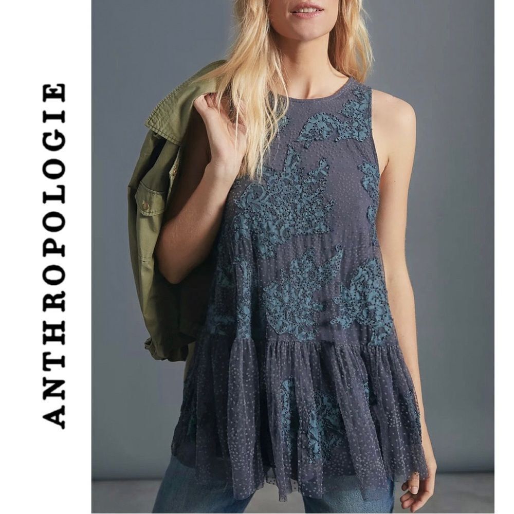 EUC Anthropologie Neomia Appliqué Tunic